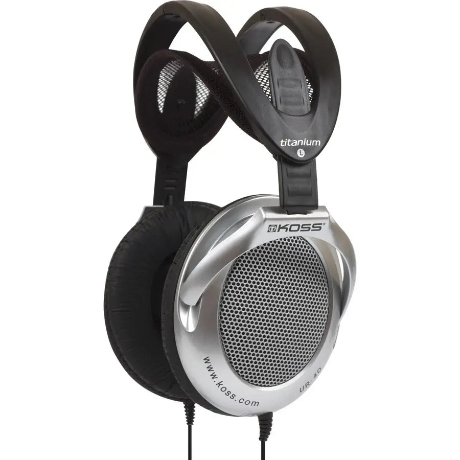 Koss UR40 Home Stereo Headphones – Lightweight Foldable Ear-Cup Design with Open-Back Sound and Superior Bass