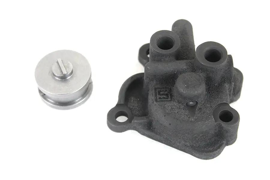 V-Twin Oil Pump Governor Cover Kit Parkerized for Harley Davidson EL and FL Models by V-Twin