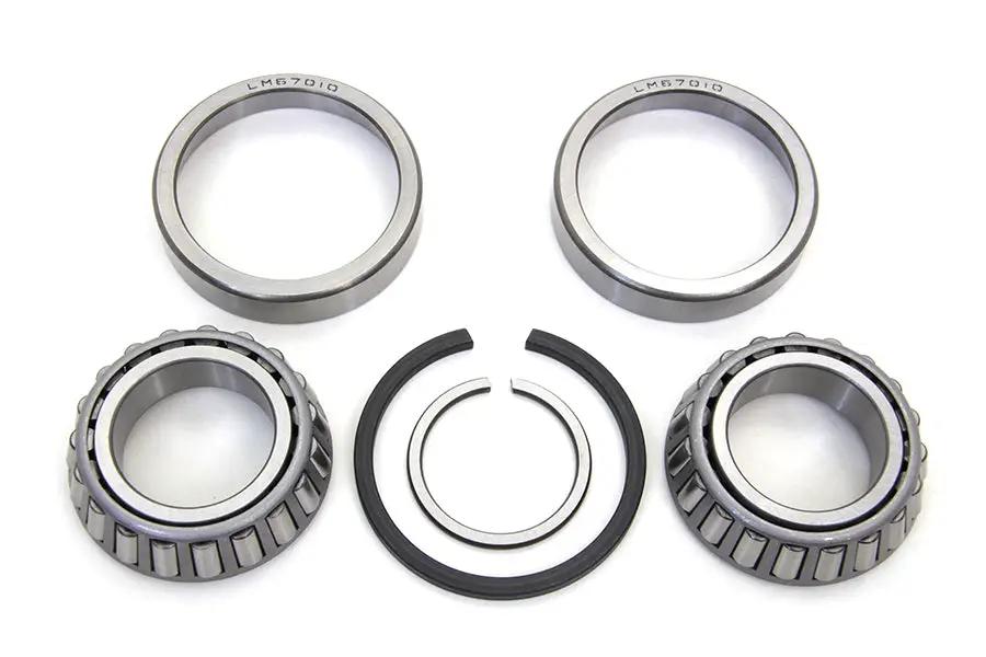 Motorshop Left Crankcase Main Bearing Set for Harley Davidson FL - OEM Cross 9028 by Motorshop