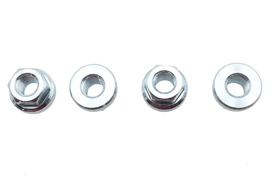 V-Twin Exhaust Stud Flange Nut Zinc - Pack of 4 for Harley Davidson Models by V-Twin