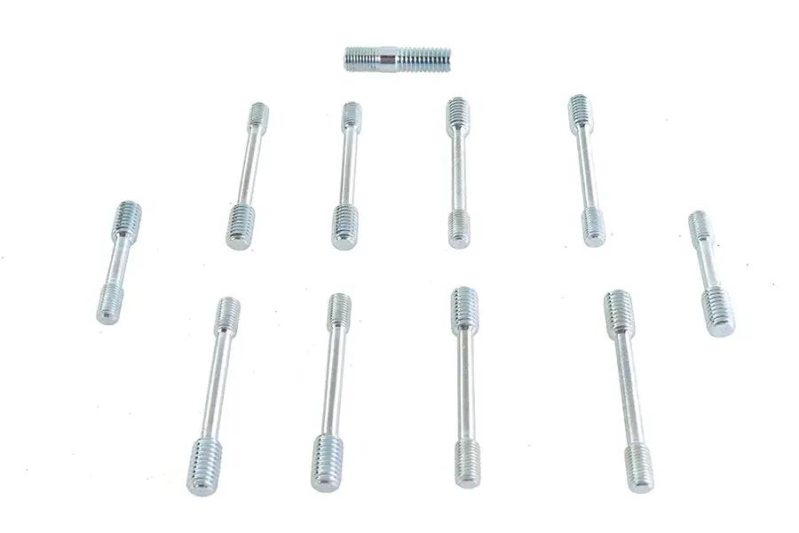 Motorshop Rocker Box Cover Zinc Finish Stud Set for Harley Davidson FL (1966-1975) by Motorshop