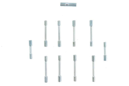 Motorshop Rocker Box Cover Zinc Finish Stud Set for Harley Davidson FL (1966-1975) by Motorshop