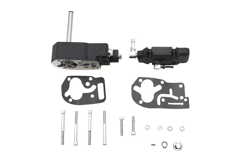 Ultima Oil Pump Assembly Wrinkle Black for Harley Davidson FXST, FLT, FLST, FXR 1984-1991 by Ultima