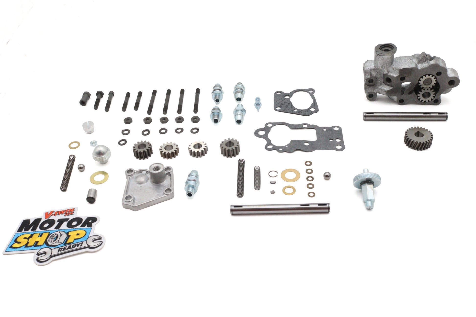 Motorshop Replica Cast Iron Oil Pump Assembly for Harley Davidson FL (1955-1964)