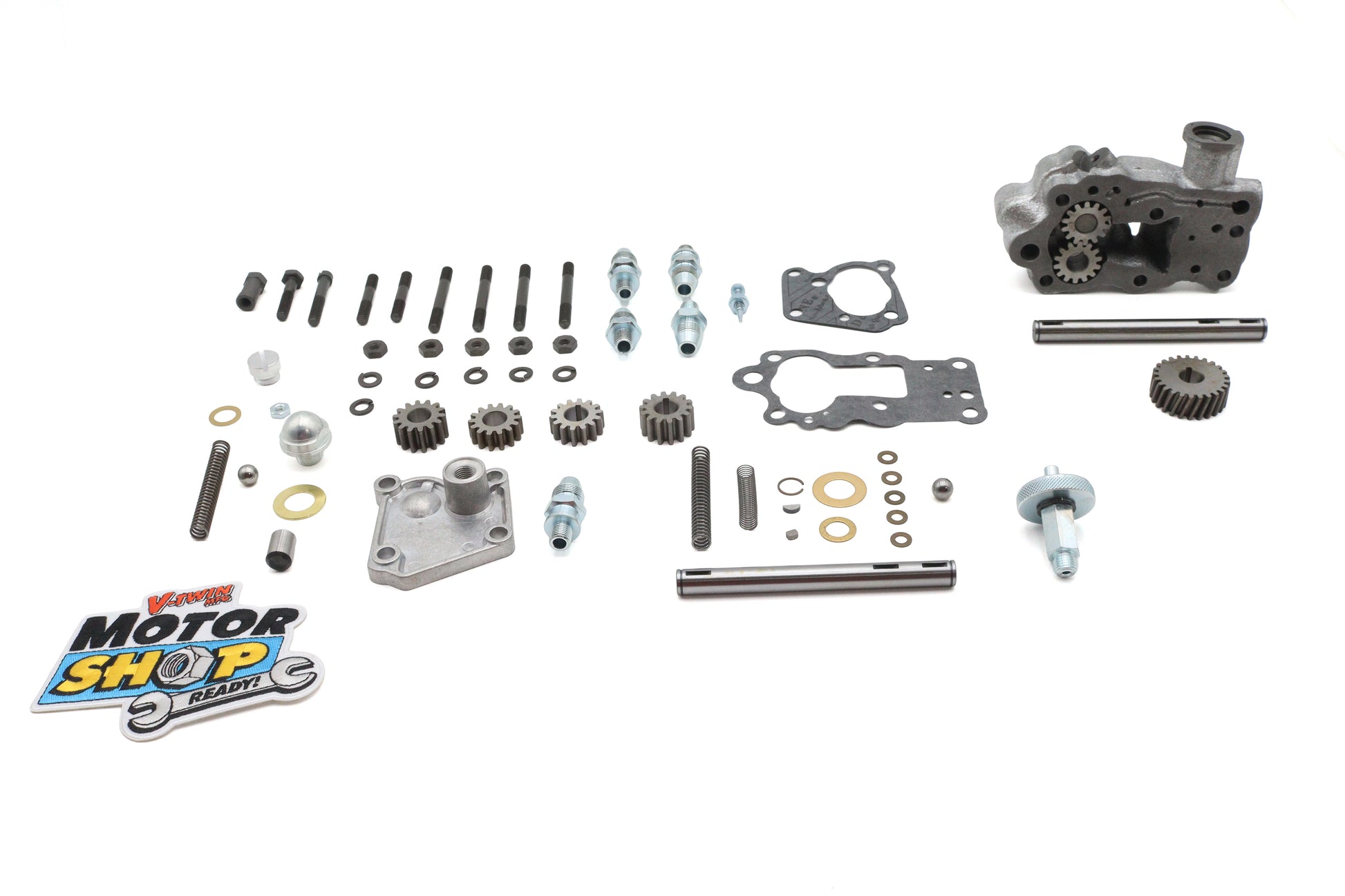 Motorshop Replica Cast Iron Oil Pump Assembly for Harley Davidson FL (1955-1964)