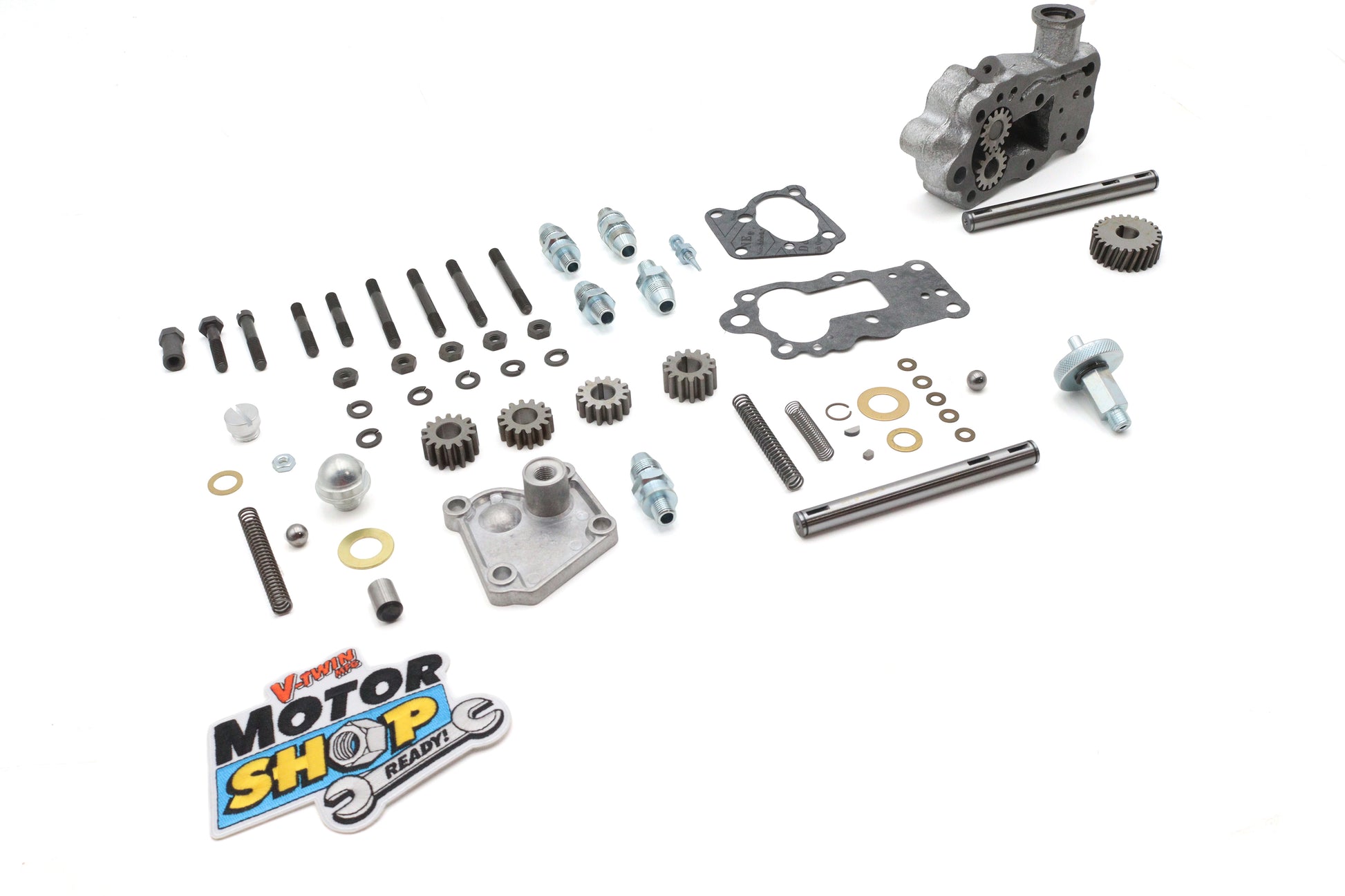 Motorshop Replica Cast Iron Oil Pump Assembly for Harley Davidson FL (1955-1964)