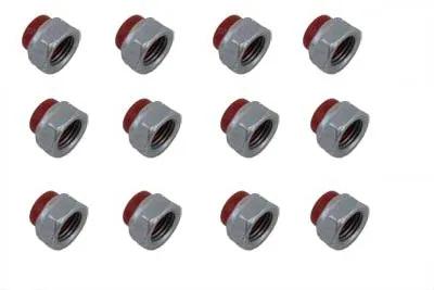 Motorshop 7872R Replica Red Rocker Arm Nut Set for Harley Davidson FL by Motorshop