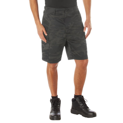 Rothco Camo BDU Shorts in Midnight Black Camo Size Small