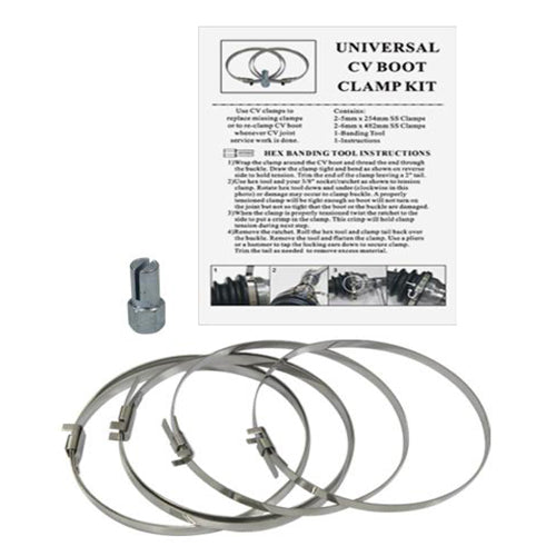 Bronco AT-03603 CV Boot Clamp Kit with Tool for Automotive Repairs
