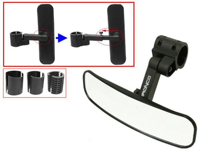 Bronco Rear View Mirror for 1.50-Inch to 2.00-Inch Roll Bars – Part Number AT-12587 by BRONCO
