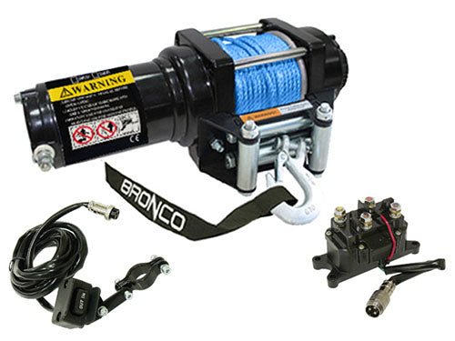 BRONCO 3000 lb Gen II Winch - Model AC-12019 for Heavy-Duty Recovery and Towing