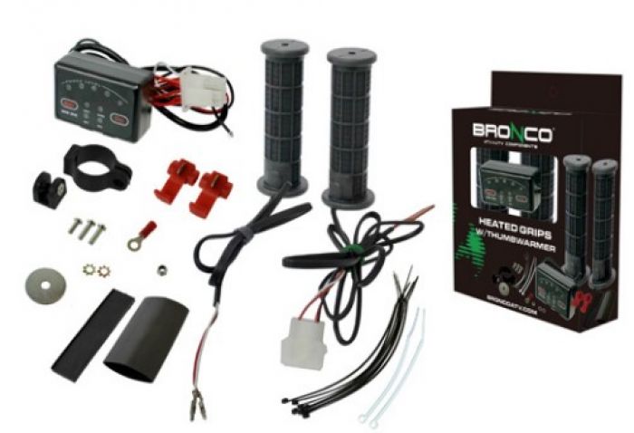 Bronco Handlebar Grip Heater & Thumb Warmer Set with 4 Zones - Model AT-08326
