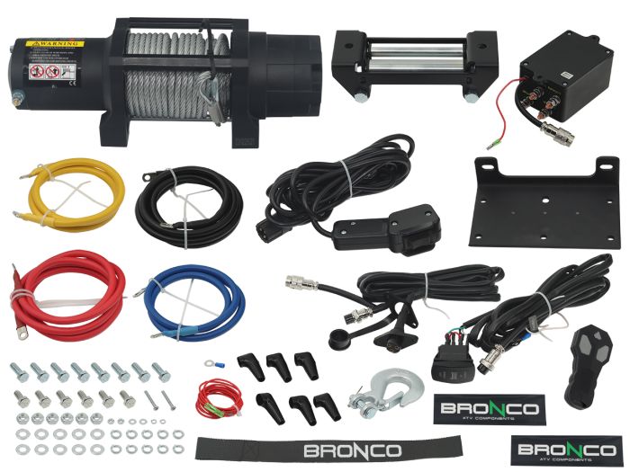 Bronco AC-12134-1 6,000 lbs Wireless Steel Wire Winch