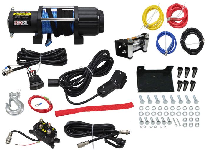 Bronco AC-12135 6,000 lbs Synthetic Rope Winch for Heavy-Duty Recovery