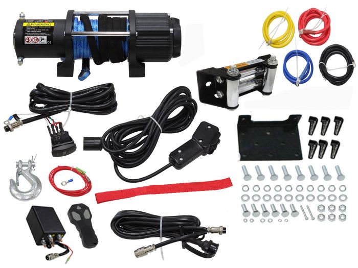 BRONCO AC-12136-1 5,000 lb Wireless Synthetic Rope Winch