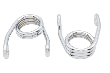 V-Twin Chrome 2 Inch Seat Spring Set - Durable Rear Suspension Components for Motorcycle Seats by V-Twin
