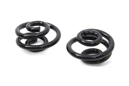 V-Twin Black 1 Inch Seat Spring Set - Tapered Barrel Style for Motorcycles by V-Twin