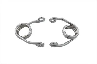 V-Twin Chrome 3-1/2 Inch Hair Pin Spring Set - Part Number 28-0007 by V-Twin