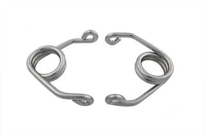 V-Twin Chrome 4 inch Hair Pin Seat Spring Set for Solo Motorcycle Seats by V-Twin