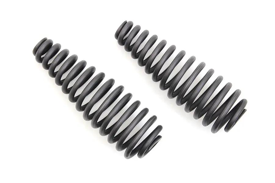 V-Twin Black 6 Inch Seat Spring Set with Mounting Hardware - Durable Motorcycle Suspension Components by V-Twin