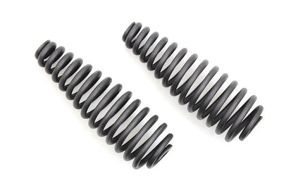 V-Twin Black 6 Inch Seat Spring Set with Mounting Hardware - Durable Motorcycle Suspension Components by V-Twin
