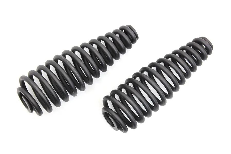 V-Twin Black 6 Inch Seat Spring Set with Mounting Hardware - Durable Motorcycle Suspension Components by V-Twin