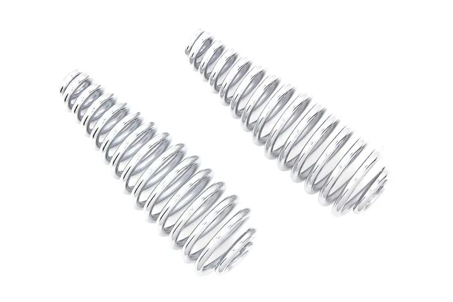 V-Twin Chrome 6 Inch Seat Spring Set for Motorcycle Suspension and Comfort by V-Twin