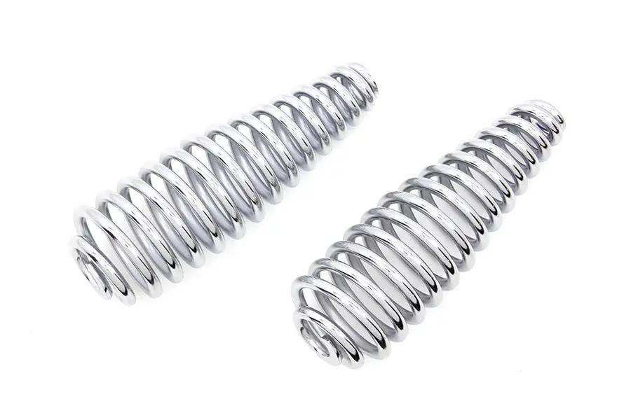 V-Twin Chrome 6 Inch Seat Spring Set for Motorcycle Suspension and Comfort by V-Twin