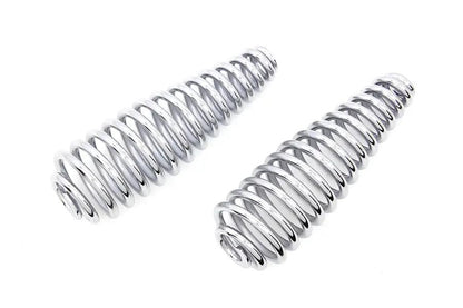 V-Twin Chrome 6 Inch Seat Spring Set for Motorcycle Suspension and Comfort by V-Twin