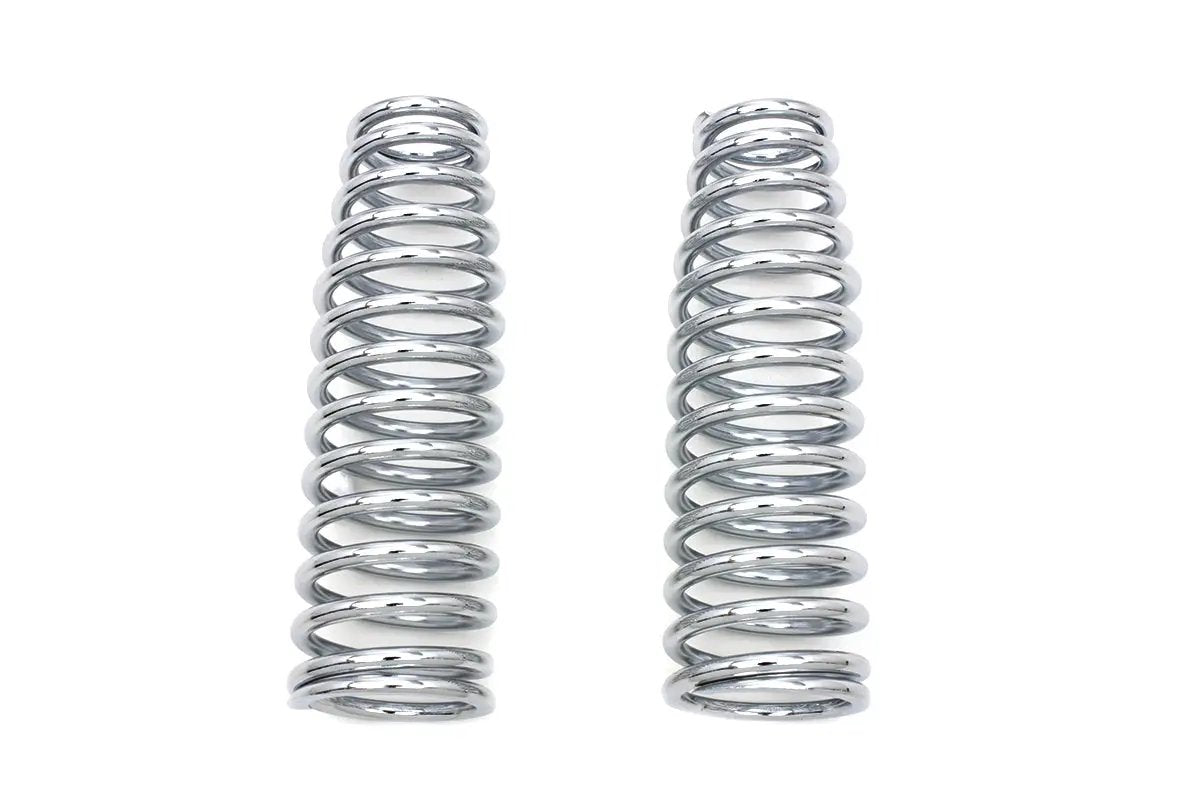 V-Twin Chrome Upper Spring Fork Springs for Harley Davidson FXSTS (1988-1997) by V-Twin