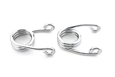 V-Twin Chrome 2 Inch Hair Seat Spring Set with Mounting Hardware by V-Twin