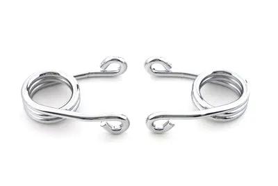 V-Twin Chrome 2 Inch Hair Seat Spring Set with Mounting Hardware by V-Twin