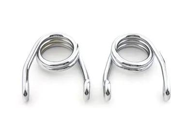 V-Twin Chrome 2 Inch Hair Seat Spring Set with Mounting Hardware by V-Twin