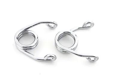 V-Twin Chrome 3-1/2 Inch Hair Seat Spring Set with Mounting Hardware by V-Twin