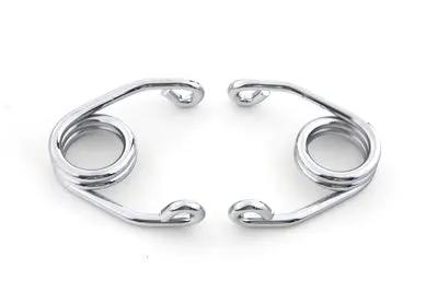 V-Twin Chrome 3-1/2 Inch Hair Seat Spring Set with Mounting Hardware by V-Twin