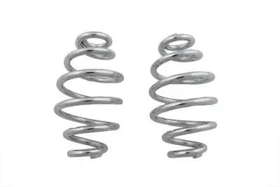 V-Twin Chrome 4-Inch Seat Spring Set – Durable Motorcycle Suspension Components by V-Twin