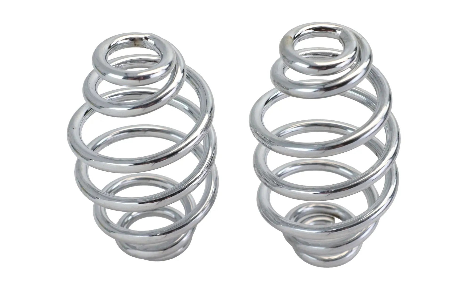 V-Twin Chrome 4-Inch Seat Spring Set – Durable Motorcycle Suspension Components by V-Twin
