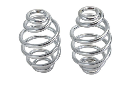 V-Twin Chrome 4-Inch Seat Spring Set – Durable Motorcycle Suspension Components by V-Twin