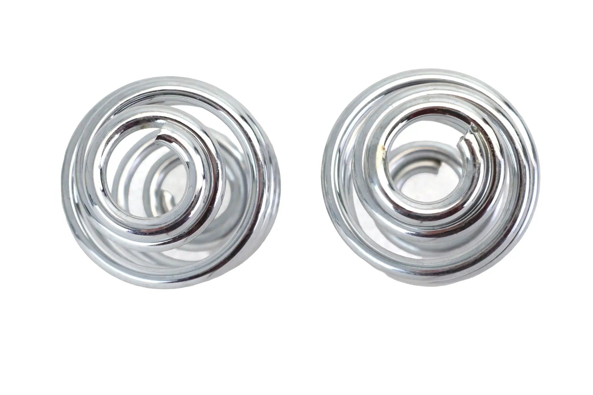 V-Twin Chrome 4-Inch Seat Spring Set – Durable Motorcycle Suspension Components by V-Twin