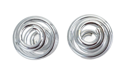 V-Twin Chrome 4-Inch Seat Spring Set – Durable Motorcycle Suspension Components by V-Twin