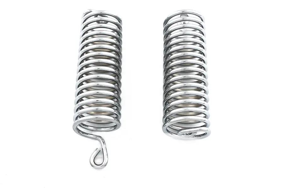 V-Twin Chrome 7 Inch Seat Spring Set for Harley Davidson Models 1948-1952 by V-Twin