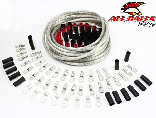 All Balls Racing Clear 25' Battery Cable Kit - Part #79-3303