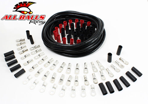 All Balls Racing Black 25' Battery Cable Kit - Part Number 79-3303-1