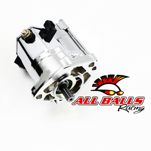 All Balls Racing Big Twin Starter 1.7kW Chrome with 10-32 Mounting - Part Number 80-1004