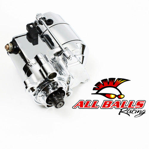 All Balls Racing Big Twin Starter for Harley Davidson Sportster 1.4kW Chrome Part Number 80-1010