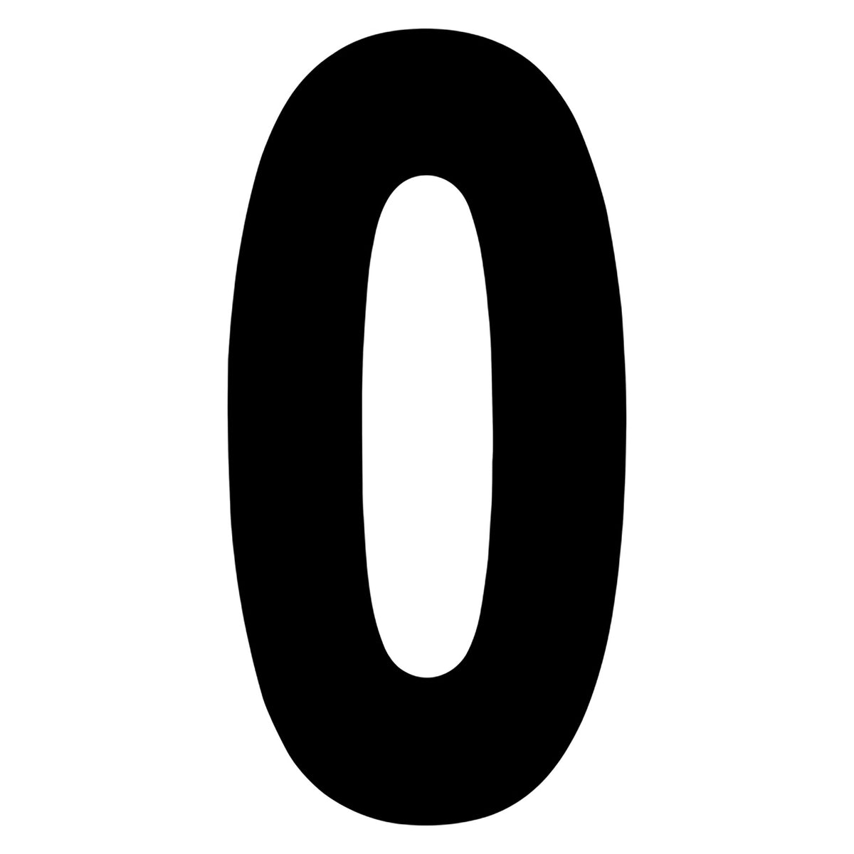 Factory Effex FX 2015 Numbers Standard 6-inch Black Kit - Durable Vinyl Numbers for Custom Motorcycle Graphics