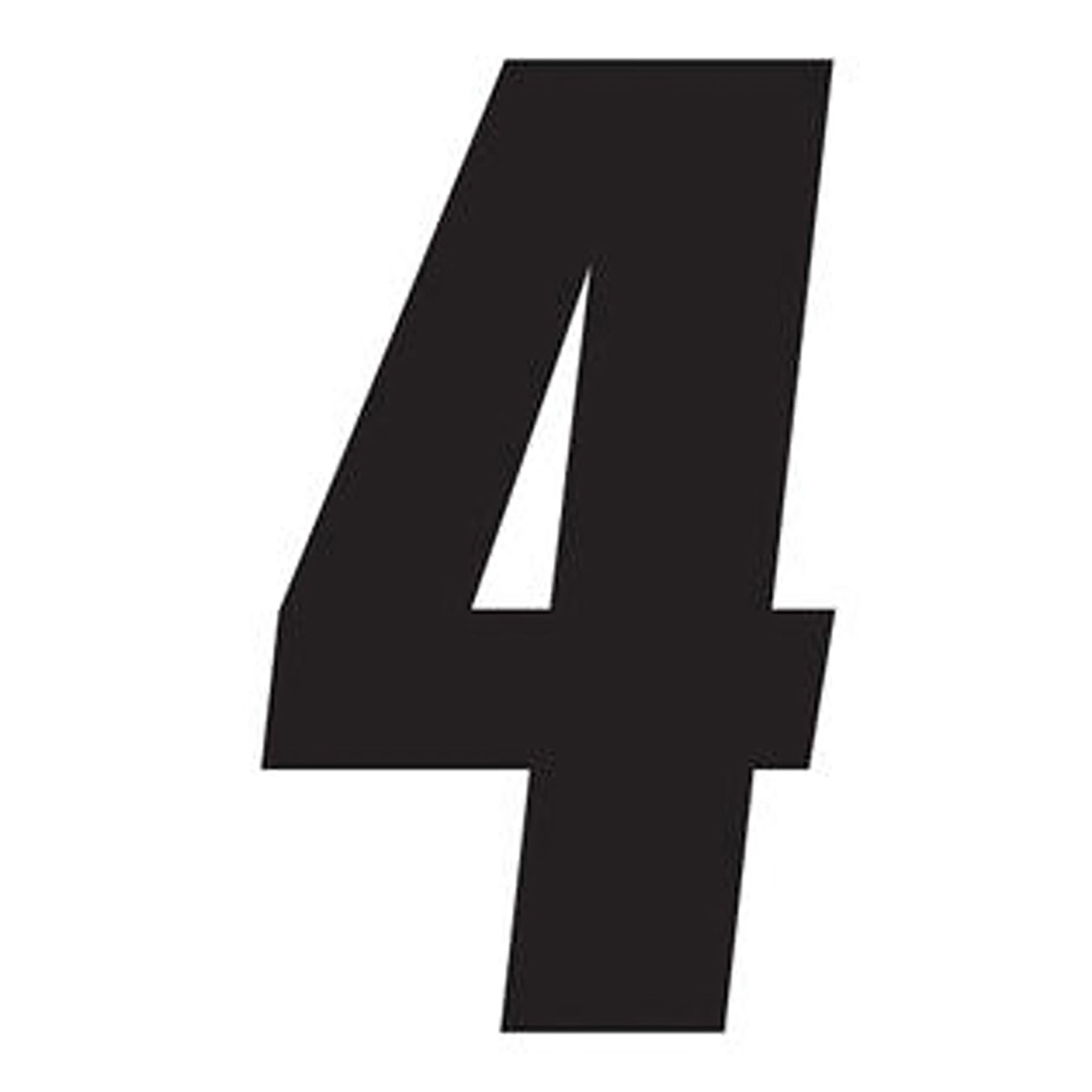 Factory Effex FX 2015 Numbers Standard 6-inch Black Set - Part #02-4454
