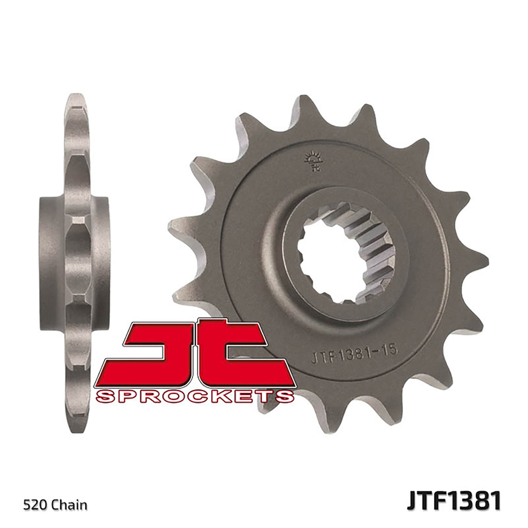 JT Sprocket JTF1381.15 Front Sprocket for Heavy Equipment and Motorcycles