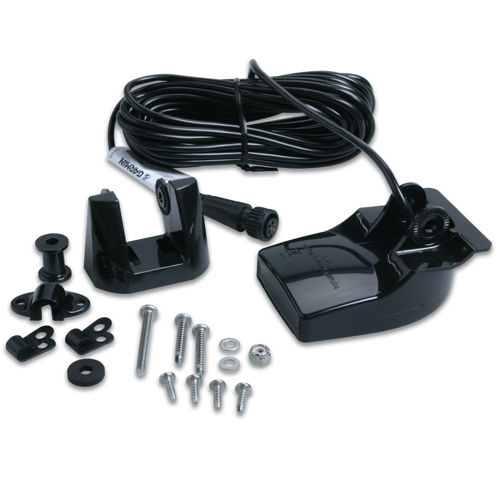 Garmin Part Number 010-10272-00 Plastic Transom Mount Transducer with Depth and Temperature