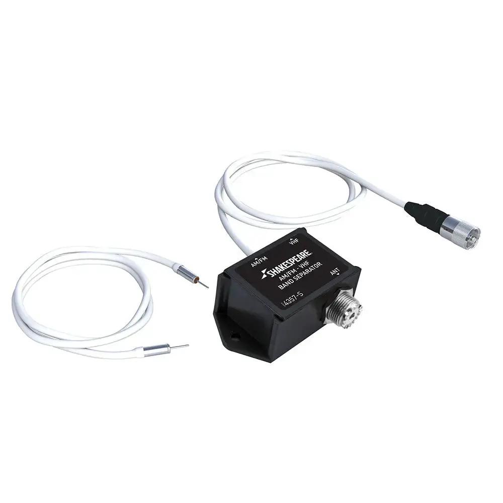 Shakespeare 4357-S Base-Loaded AM/FM/VHF Marine Band Separator by Shakespeare